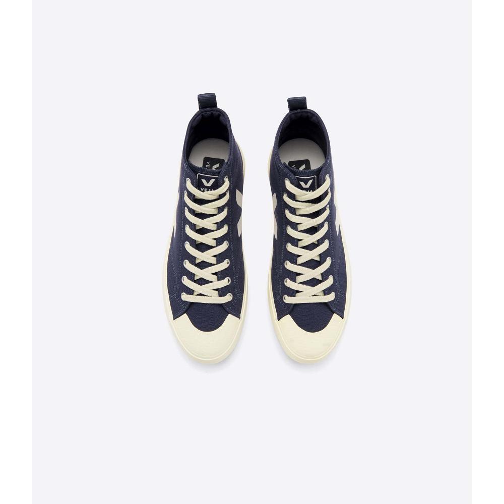 Veja NOVA HT CANVAS Hoog Dames Blauw | BE 351MQZ